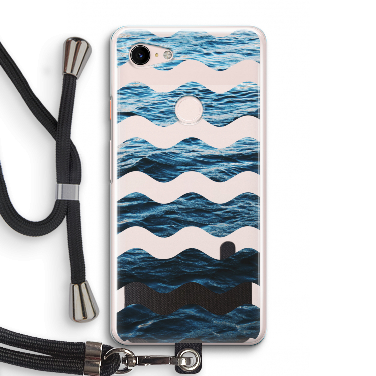 Oceaan: Pixel 3 Transparant Hoesje met koord