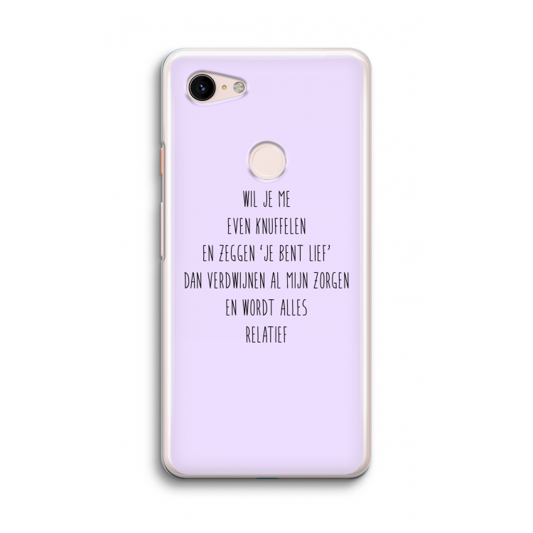 Relatief: Google Pixel 3 Transparant Hoesje