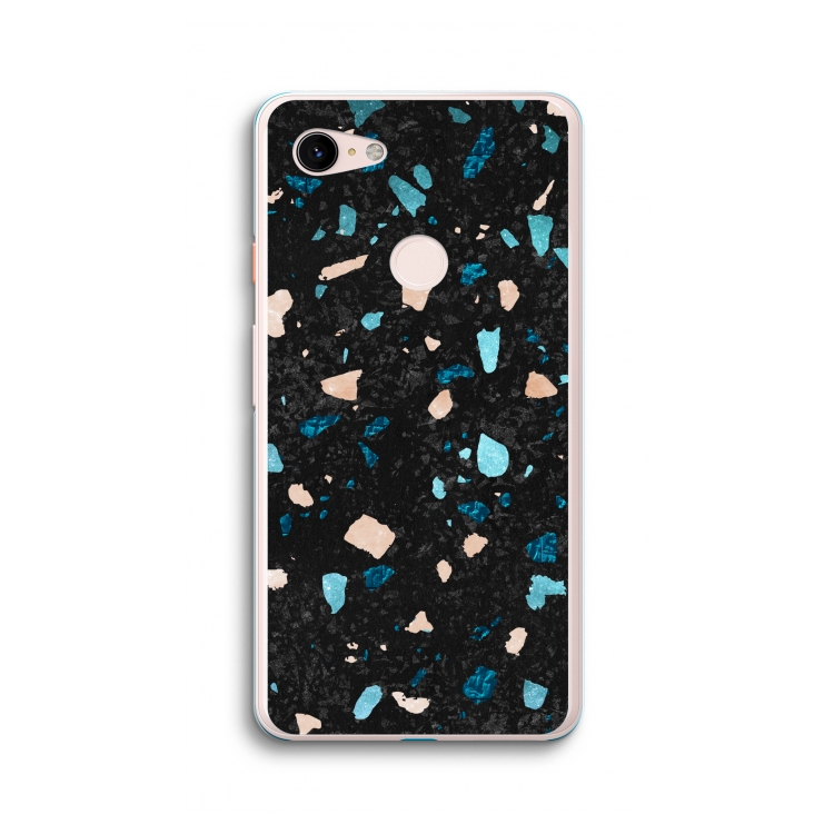 Terrazzo N°11: Google Pixel 3 XL Transparant Hoesje