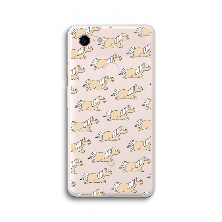 Ponys: Google Pixel 3 XL Transparant Hoesje