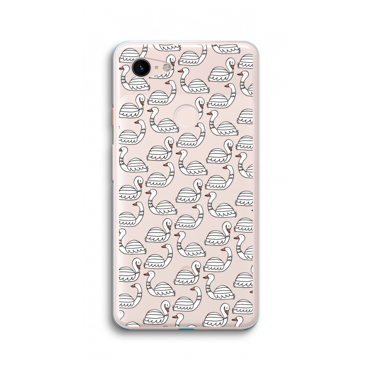 Zwanen: Google Pixel 3 XL Transparant Hoesje