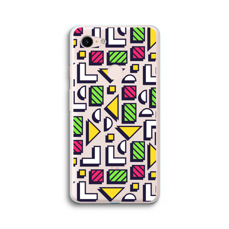 8-bit N°4: Google Pixel 3 XL Transparant Hoesje