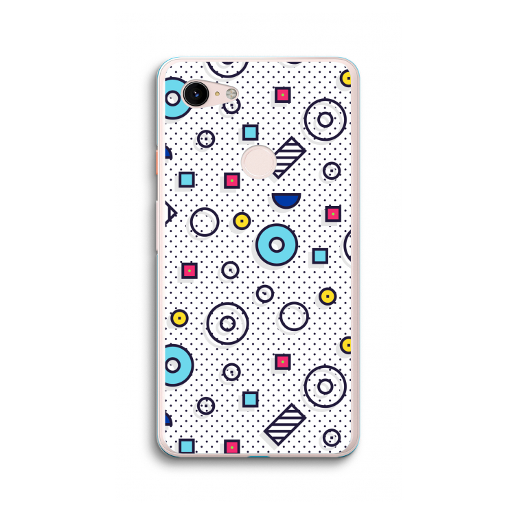 8-bit N°9: Google Pixel 3 XL Transparant Hoesje