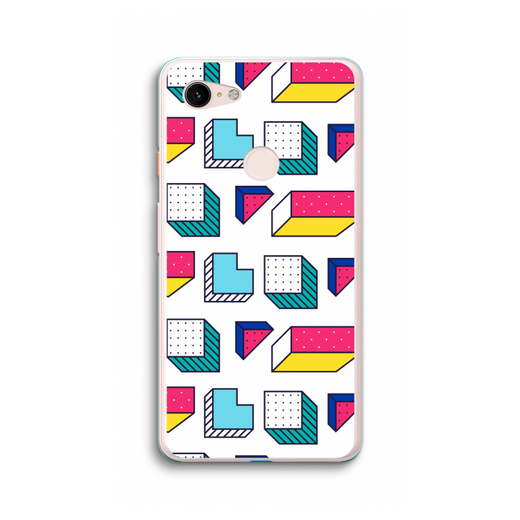 8-bit N°7: Google Pixel 3 XL Transparant Hoesje