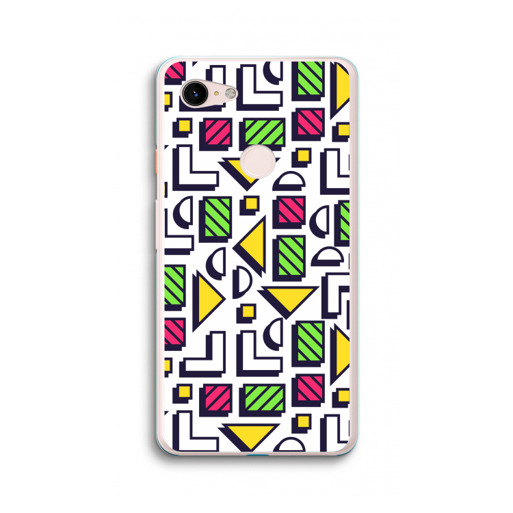 8-bit N°4: Google Pixel 3 XL Transparant Hoesje