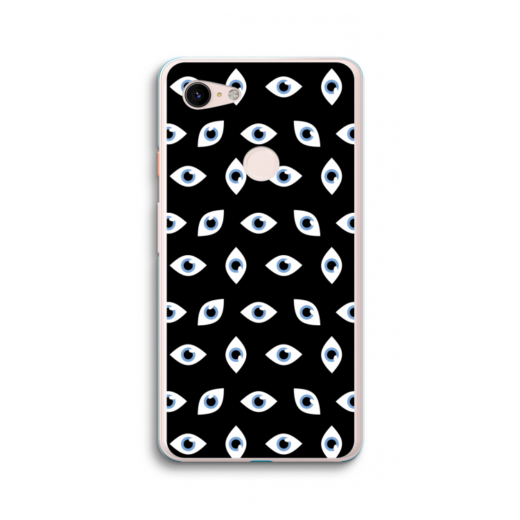 Eyes pattern: Google Pixel 3 XL Transparant Hoesje