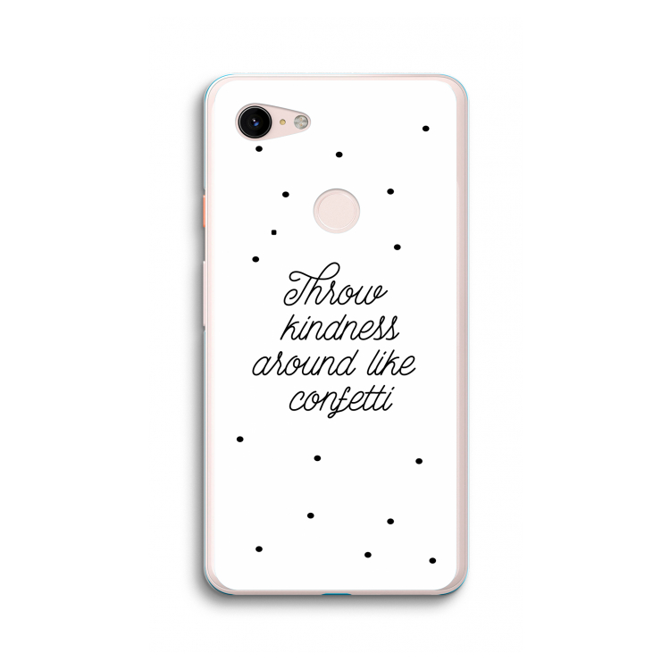Confetti: Google Pixel 3 XL Transparant Hoesje
