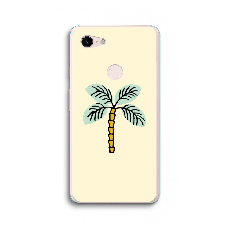 Palmboom: Google Pixel 3 XL Transparant Hoesje