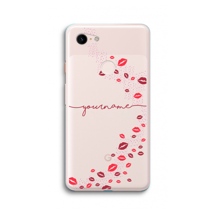 Kusjes: Google Pixel 3 XL Transparant Hoesje