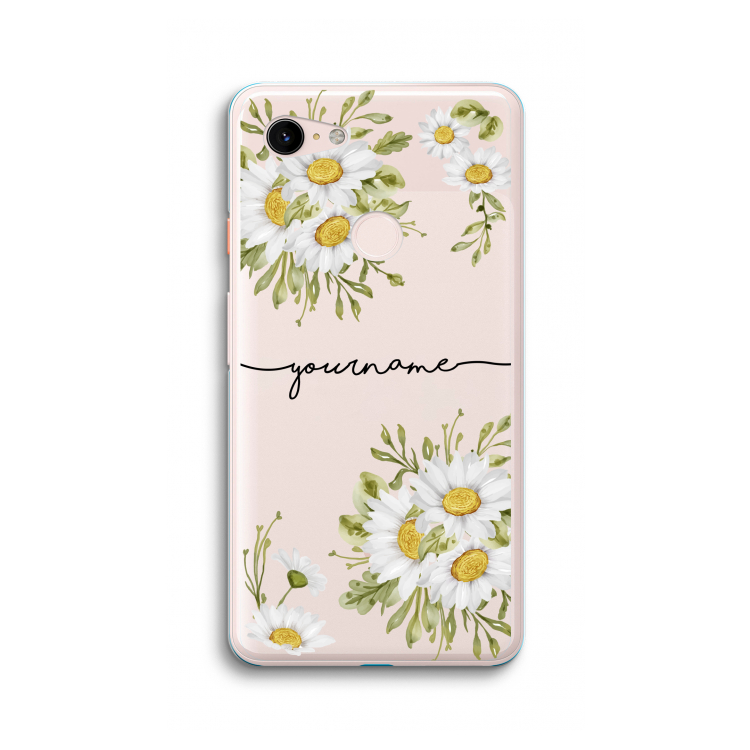 Daisies: Google Pixel 3 XL Transparant Hoesje