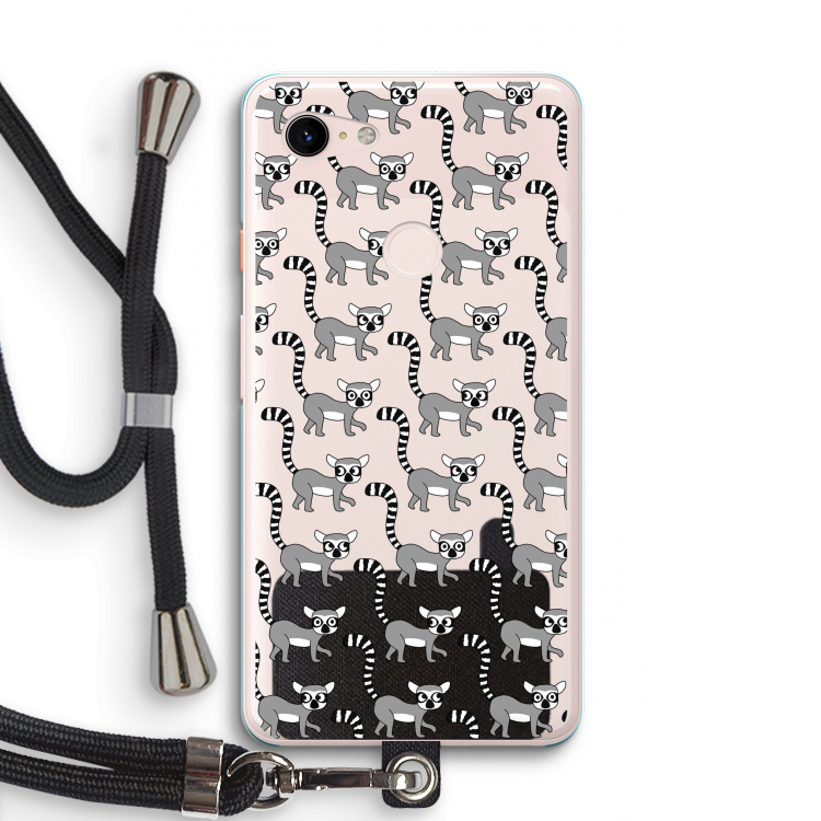Makis: Pixel 3 XL Transparant Hoesje met koord