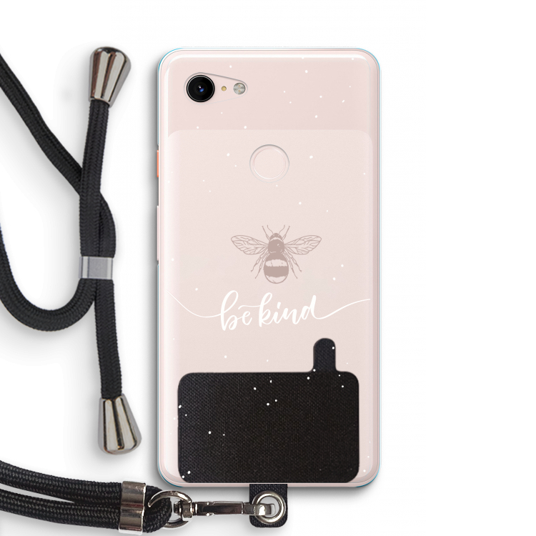 Be(e) kind: Pixel 3 XL Transparant Hoesje met koord