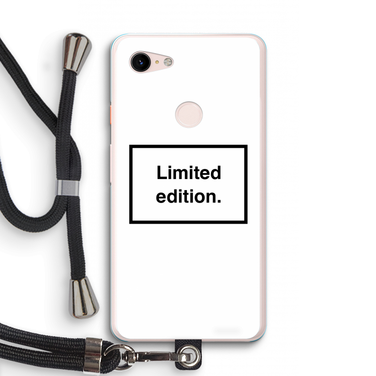 Limited edition: Pixel 3 XL Transparant Hoesje met koord