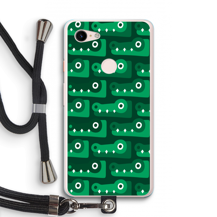 Crocs: Pixel 3 XL Transparant Hoesje met koord