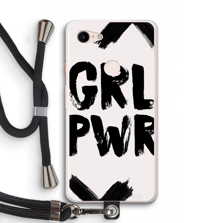 Girl Power #2: Pixel 3 XL Transparant Hoesje met koord