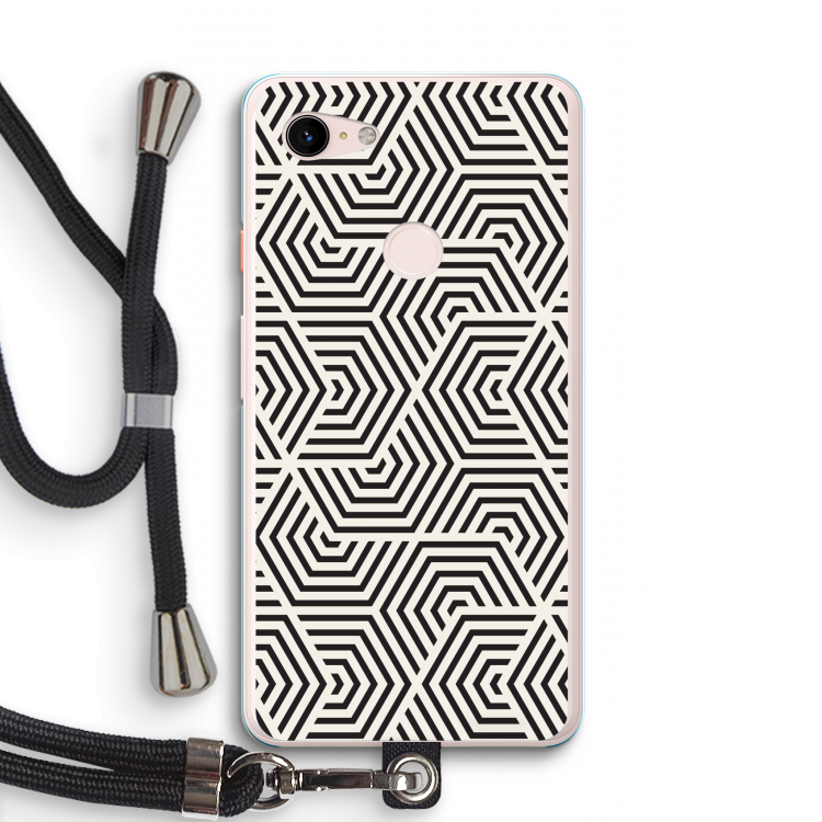 Magic pattern: Pixel 3 XL Transparant Hoesje met koord
