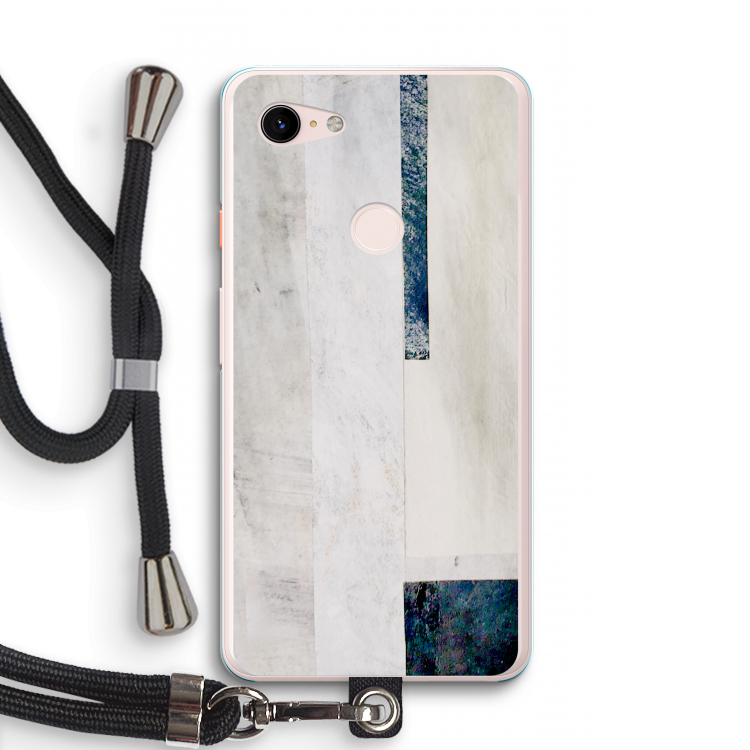 Meet you there: Pixel 3 XL Transparant Hoesje met koord