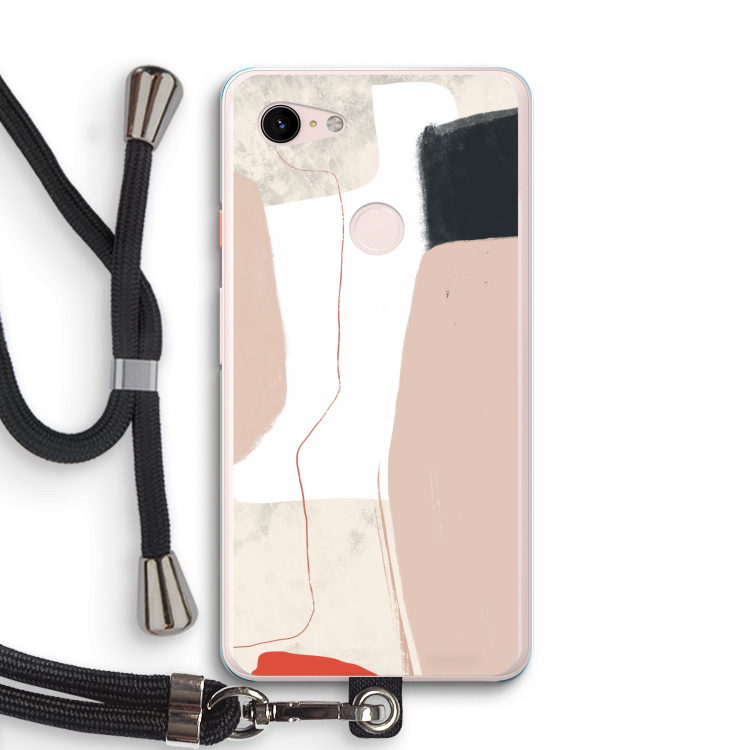 Lava: Pixel 3 XL Transparant Hoesje met koord