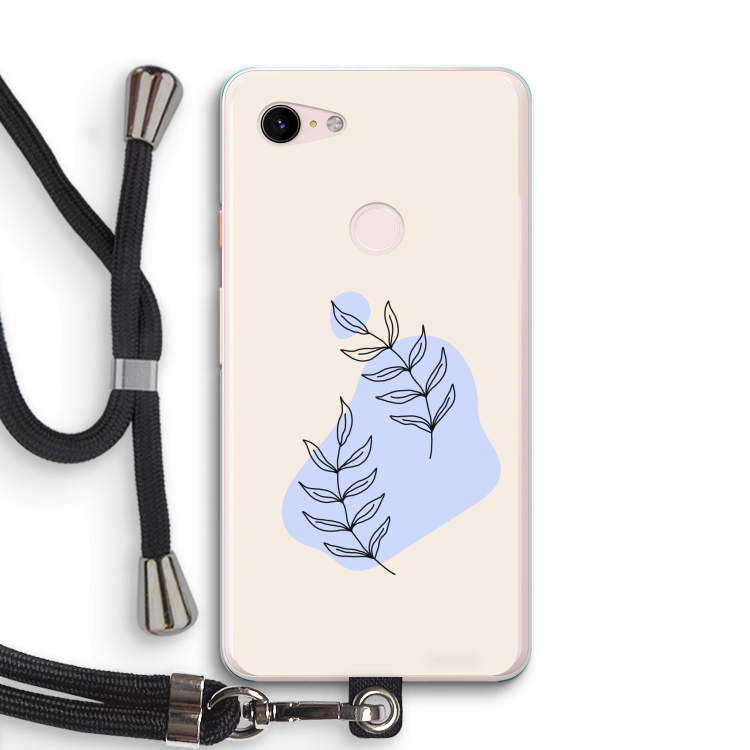 Leaf me if you can: Pixel 3 XL Transparant Hoesje met koord