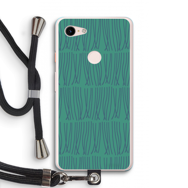 Swirls: Pixel 3 XL Transparant Hoesje met koord
