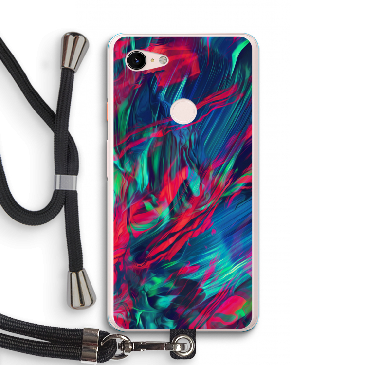 Pilgrims Of The Sea: Pixel 3 XL Transparant Hoesje met koord