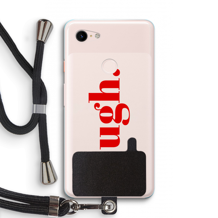 Ugh: Pixel 3 XL Transparant Hoesje met koord