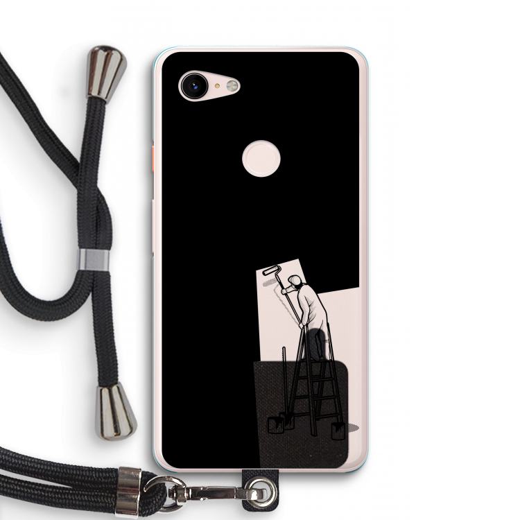 Musketon Painter: Pixel 3 XL Transparant Hoesje met koord