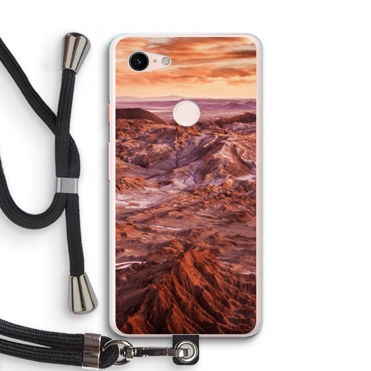 Mars: Pixel 3 XL Transparant Hoesje met koord