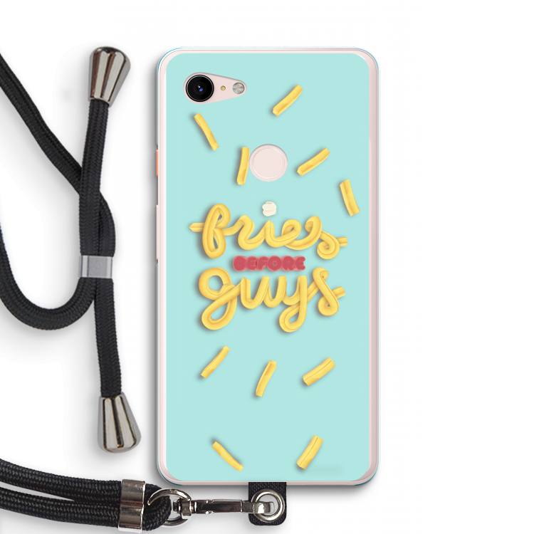 Always fries: Pixel 3 XL Transparant Hoesje met koord