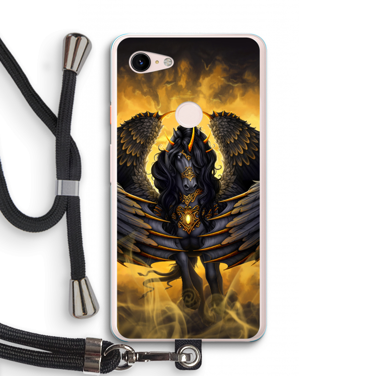 Pegasus: Pixel 3 XL Transparant Hoesje met koord
