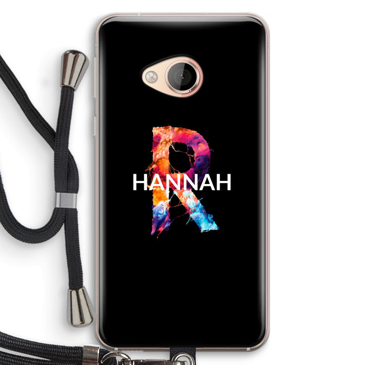 Abstract Spectrum: HTC U Play Transparant Hoesje met koord