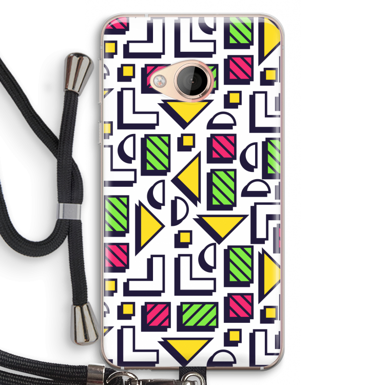 8-bit N°4: HTC U Play Transparant Hoesje met koord