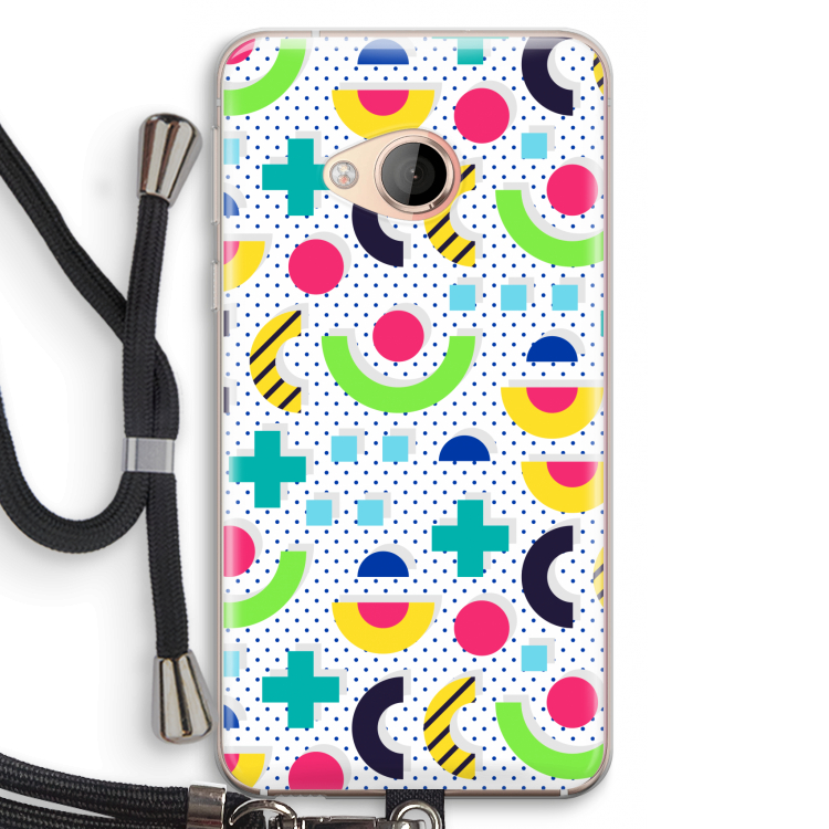 8-bit N°1: HTC U Play Transparant Hoesje met koord