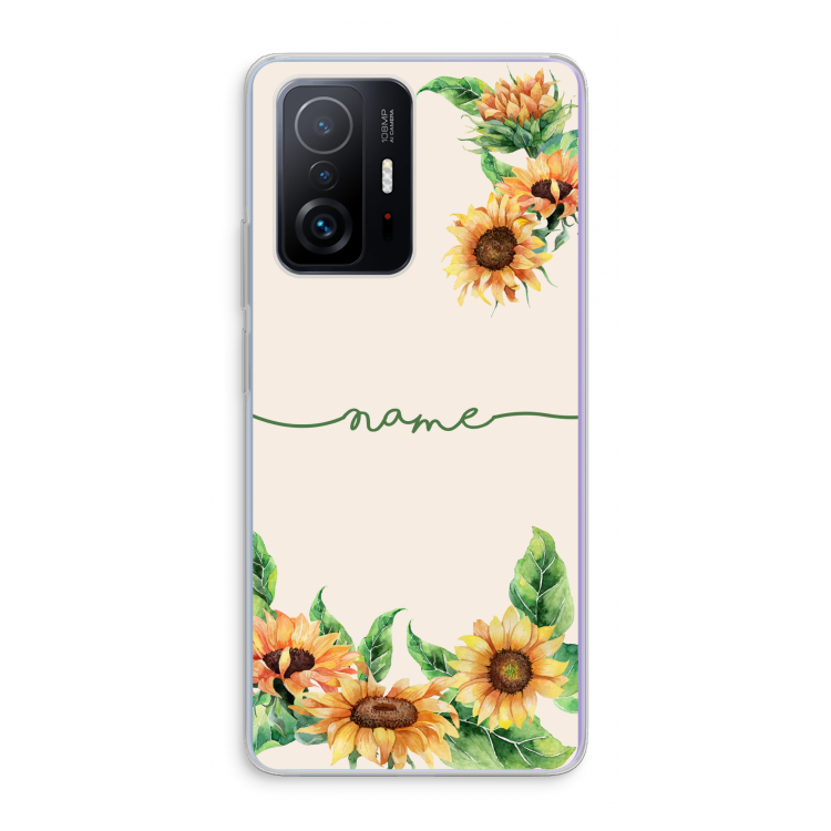 Zonnebloemen: Xiaomi 11T Transparant Hoesje