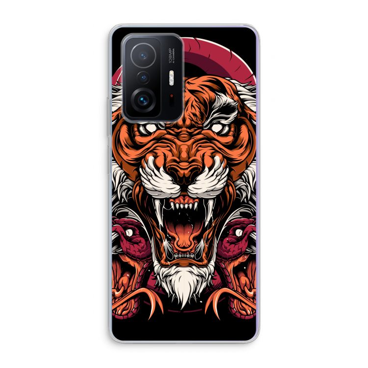 Tiger and Rattlesnakes: Xiaomi 11T Transparant Hoesje