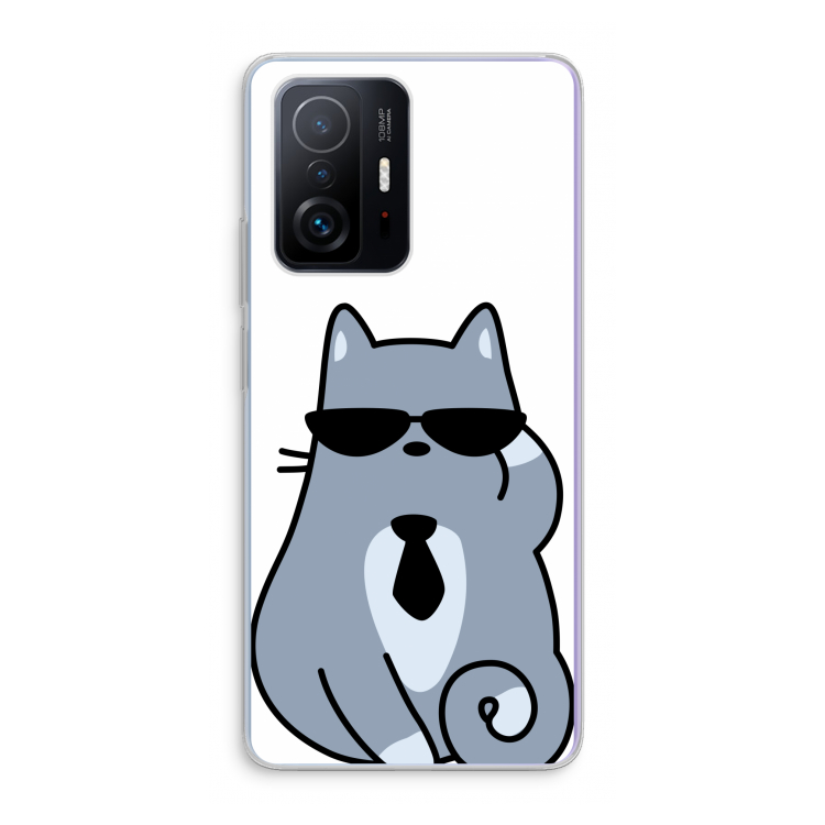 Cool cat: Xiaomi 11T Transparant Hoesje