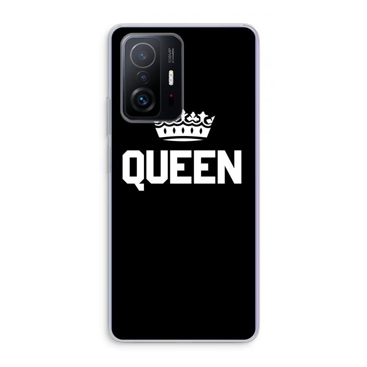 Queen zwart: Xiaomi 11T Transparant Hoesje