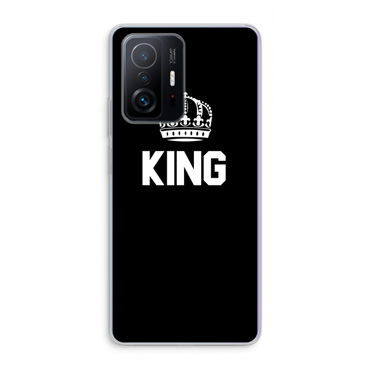 King zwart: Xiaomi 11T Transparant Hoesje