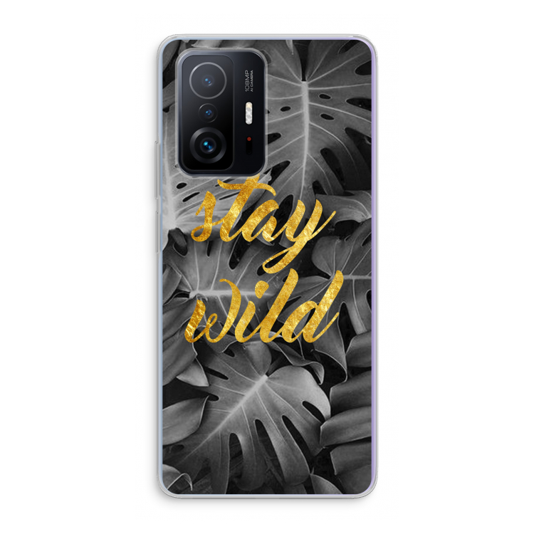Stay wild: Xiaomi 11T Transparant Hoesje