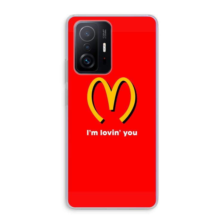 I'm lovin' you: Xiaomi 11T Transparant Hoesje