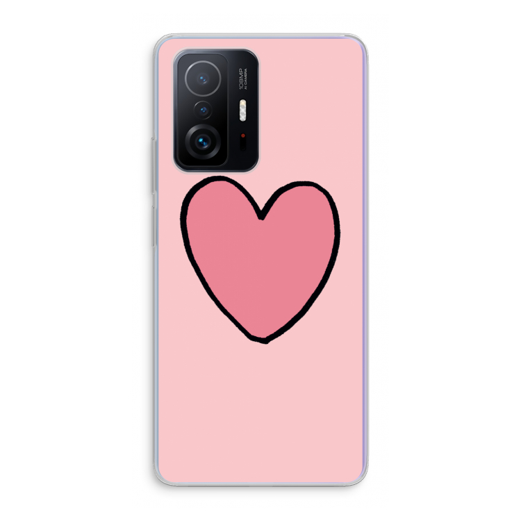 Hartje: Xiaomi 11T Transparant Hoesje
