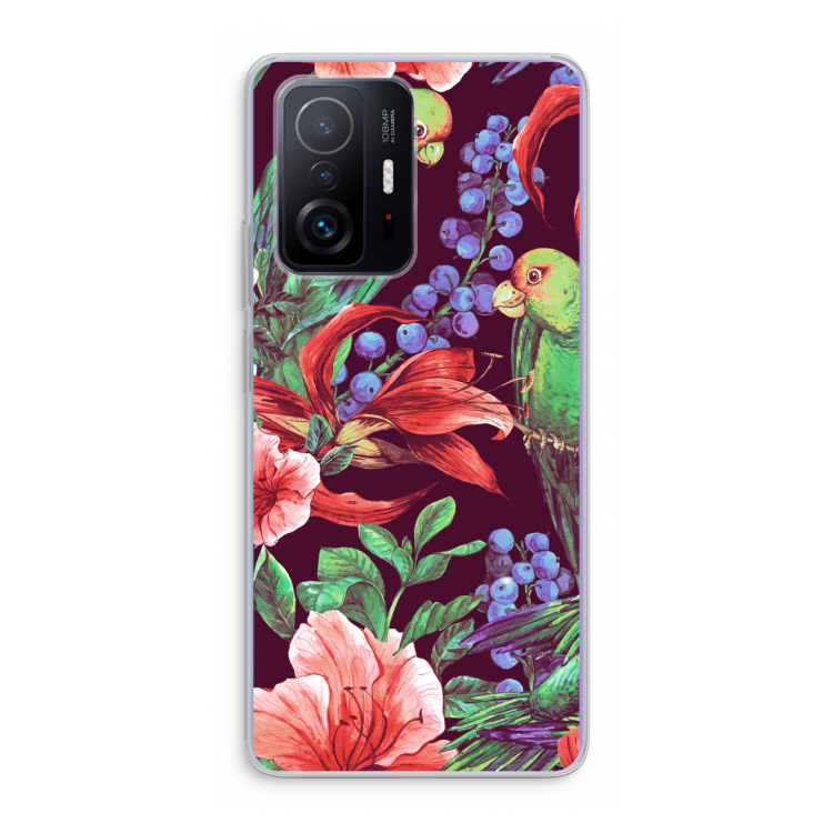 Papegaaien: Xiaomi 11T Transparant Hoesje