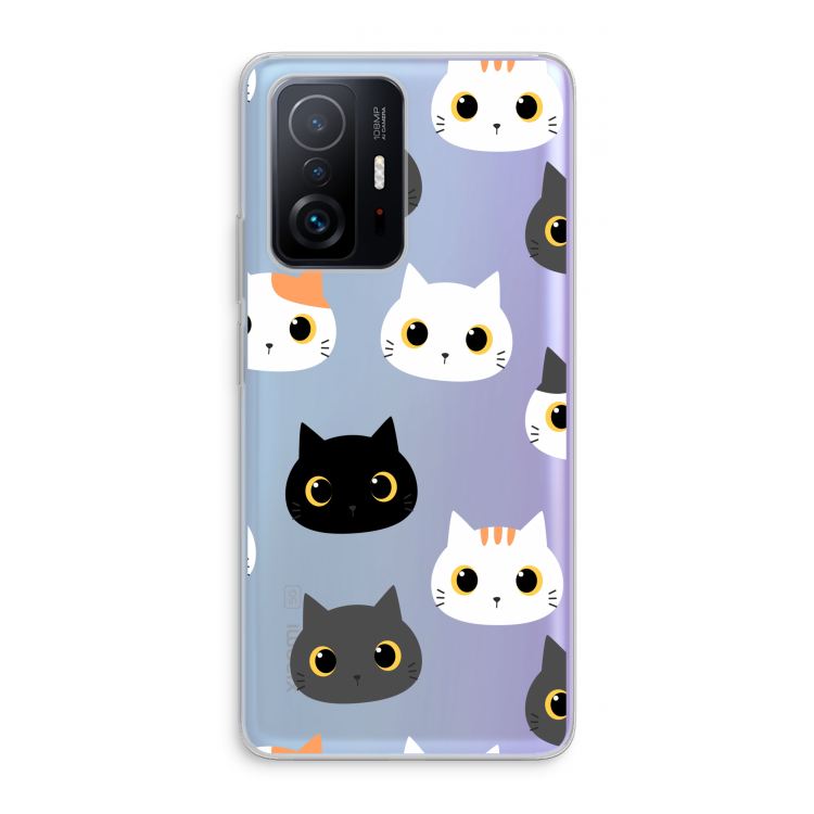 Katten: Xiaomi 11T Transparant Hoesje