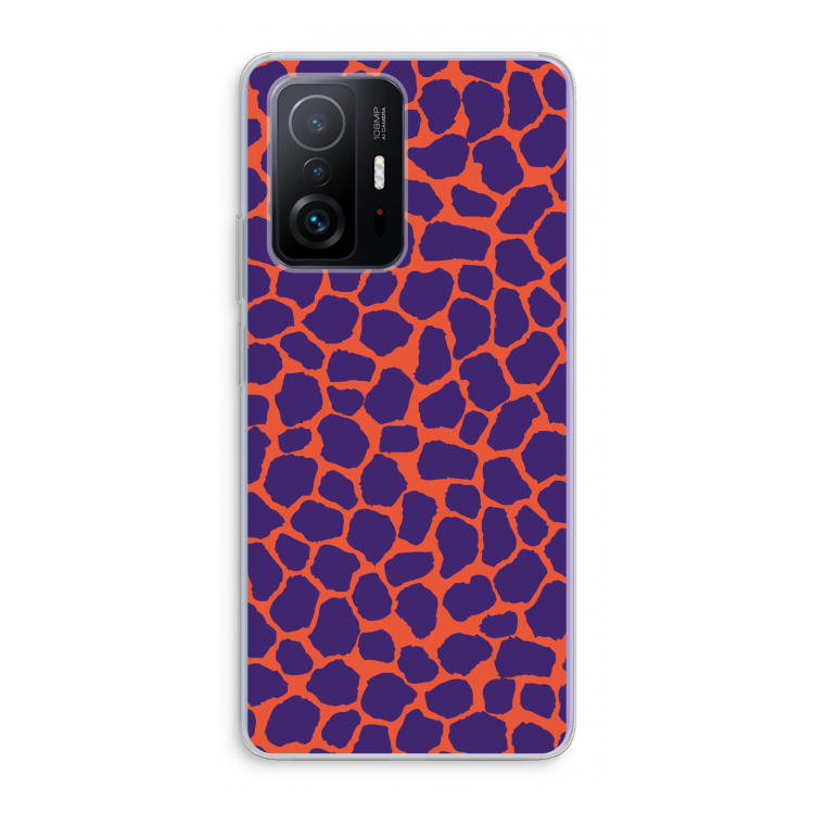 Purple Giraffe: Xiaomi 11T Transparant Hoesje