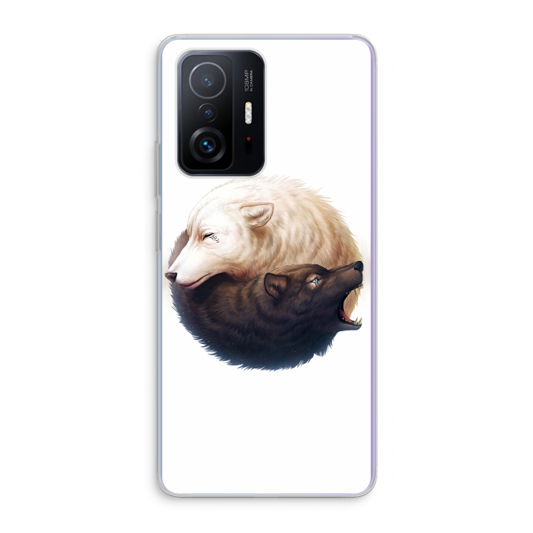 Yin Yang Wolves: Xiaomi 11T Transparant Hoesje