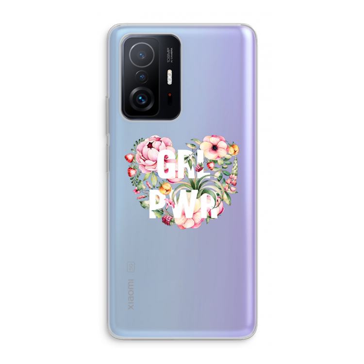 GRL PWR Flower: Xiaomi 11T Transparant Hoesje