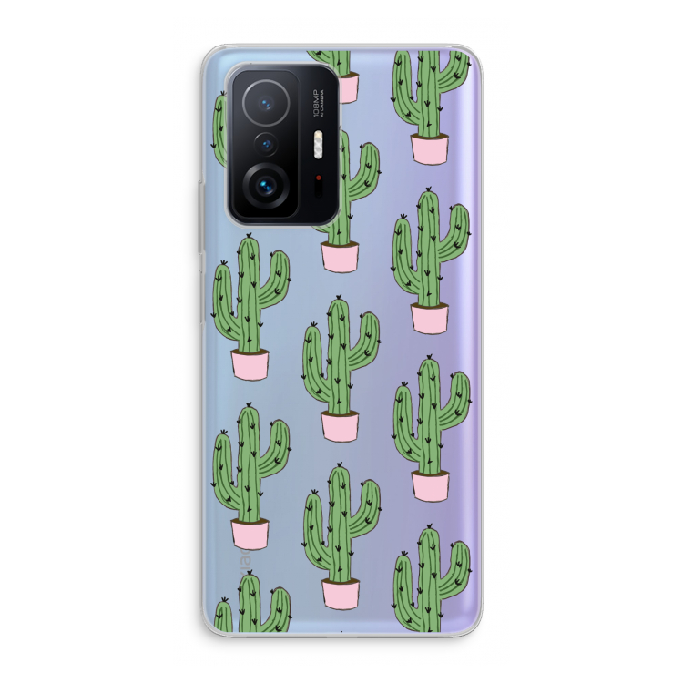 Cactus Lover: Xiaomi 11T Transparant Hoesje