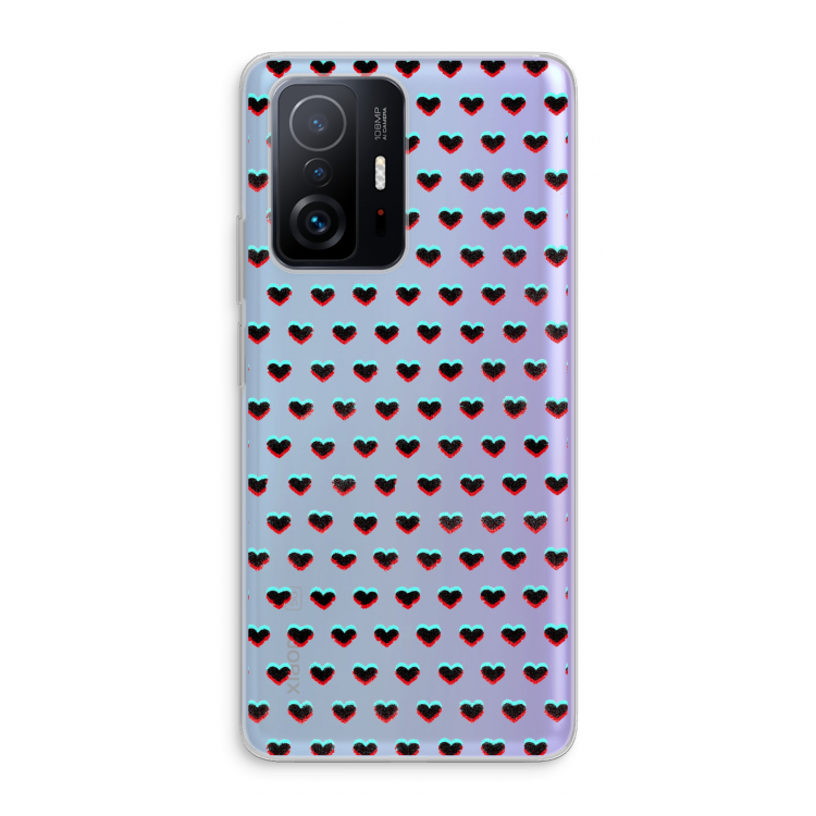 Hartjes: Xiaomi 11T Transparant Hoesje