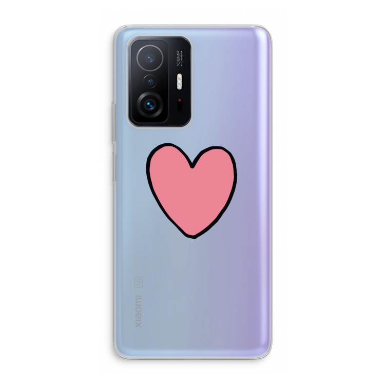 Hartje: Xiaomi 11T Transparant Hoesje