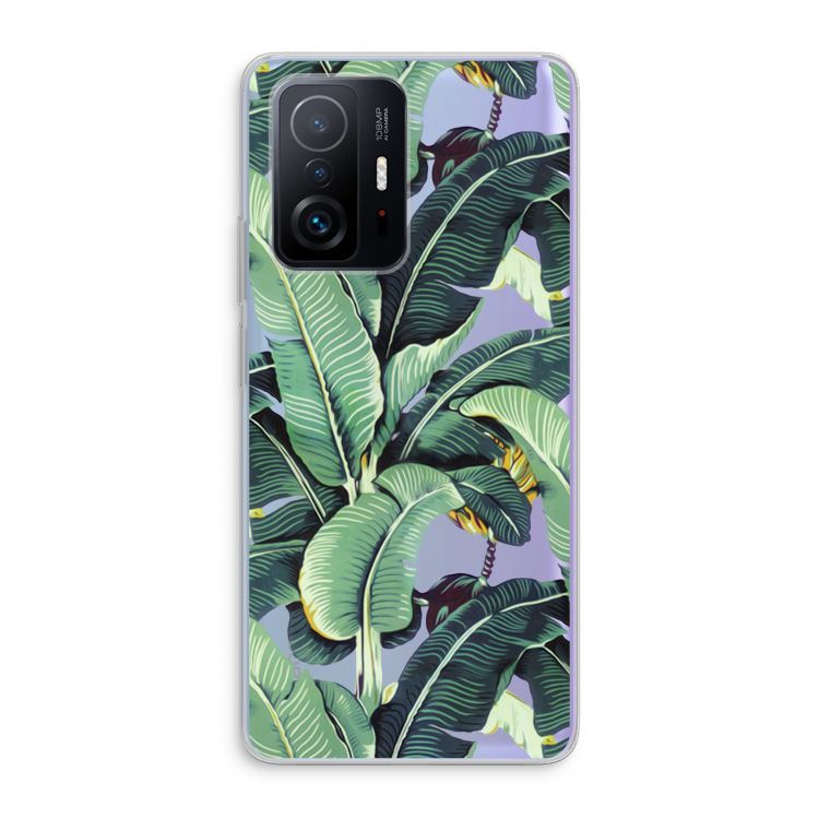 Bananenbladeren: Xiaomi 11T Transparant Hoesje